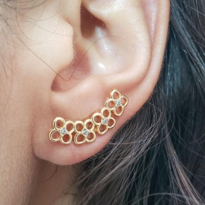 BFRINCO EAR CUFF FLORES