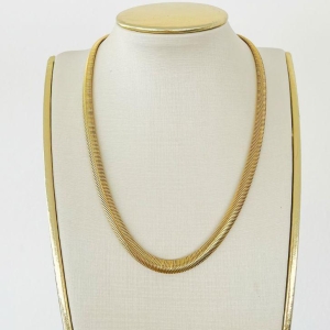 CHOKER EST. ESCAMA DUPLA MD B. OURO
