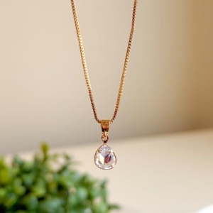 COLAR GOTA CRISTAL B. OURO
