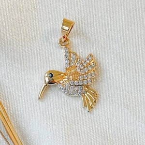 PINGENTE BEIJA FLOR B. OURO