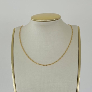 CORRENTE SINGAPURA 70 CM B. OURO