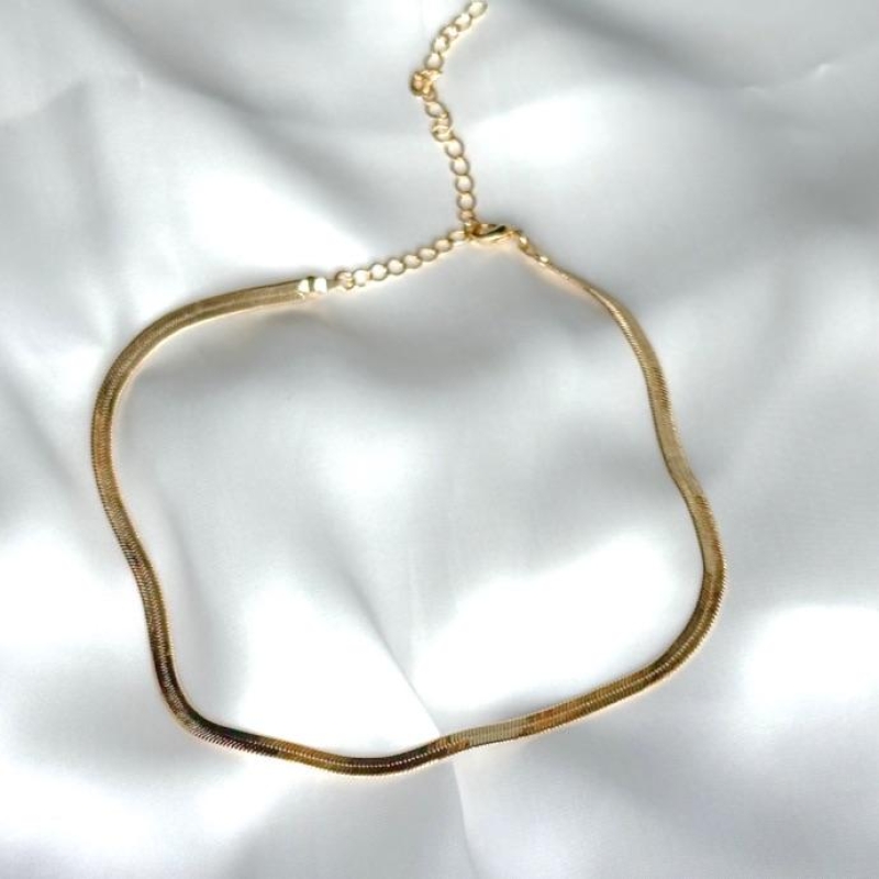 CHOKER FITA 4 MM B. OURO