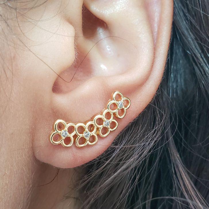 BFRINCO EAR CUFF FLORES