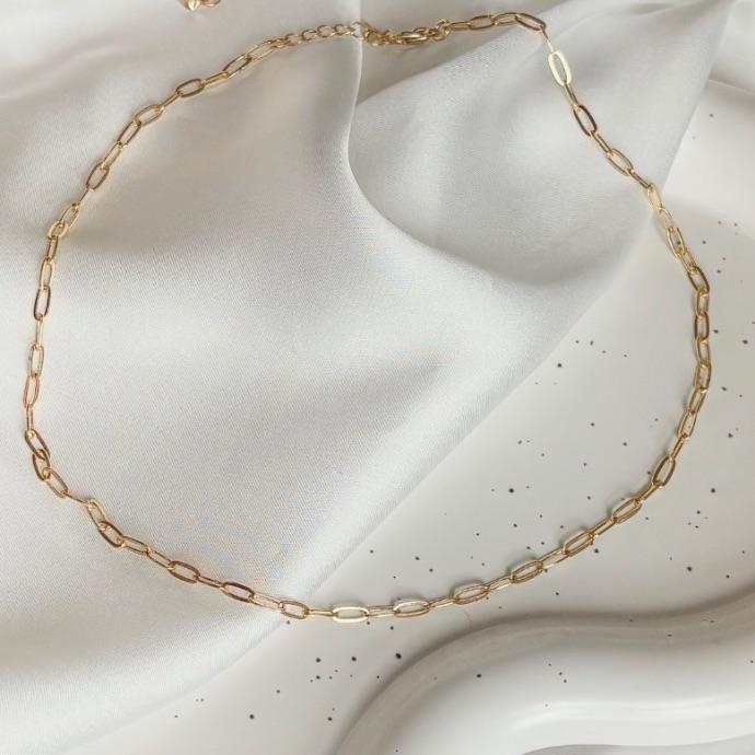 COLAR ELOS CARTIER OVAIS 35 CM + EXT B. OURO