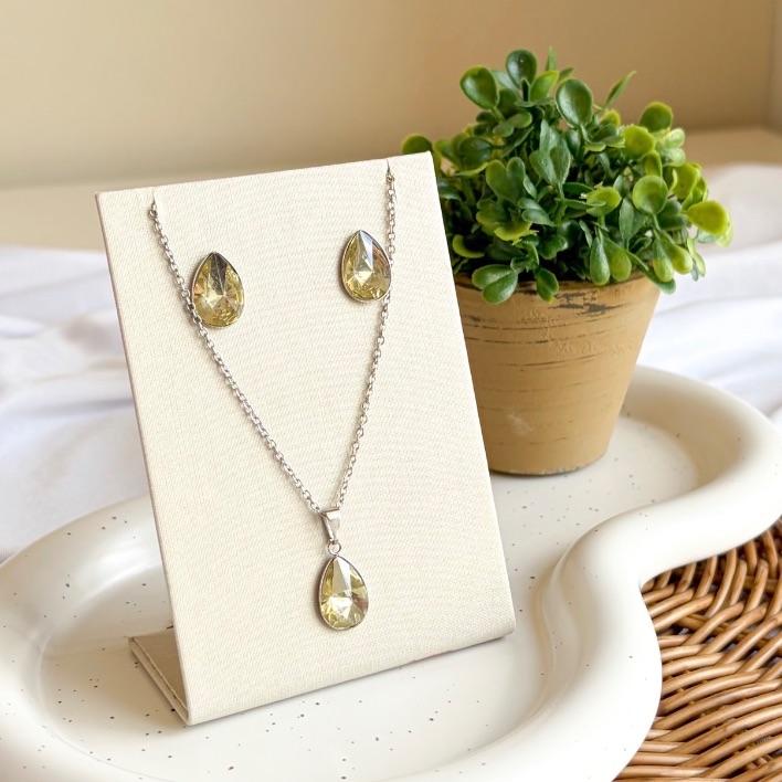 CONJUNTO GOTA AMARELA AÇO