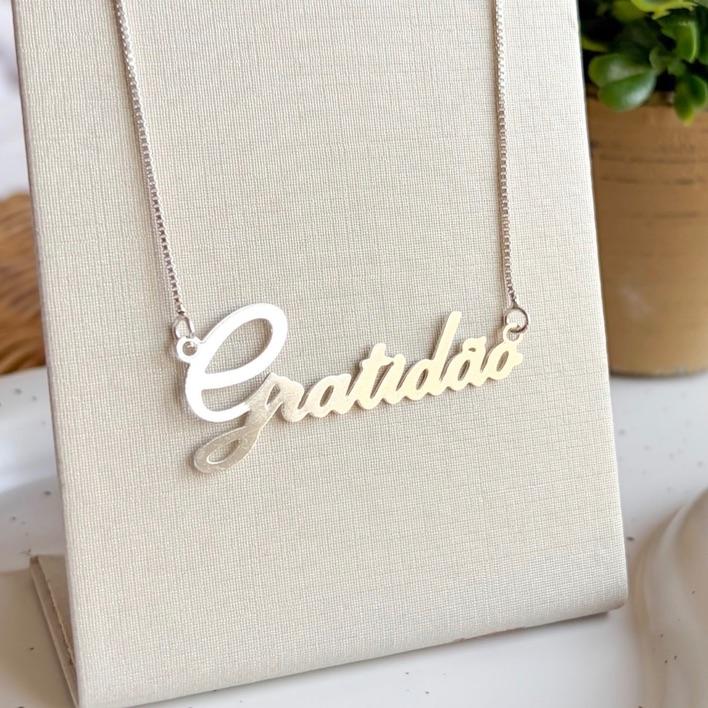 COLAR GRATIDÃO B. PRATA